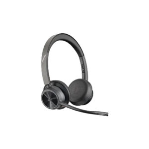 HP Poly 77Z00AA Voyager 4320 UC Headset (VOY 4320-M), with BT700 USB Adapter and Charging Stand