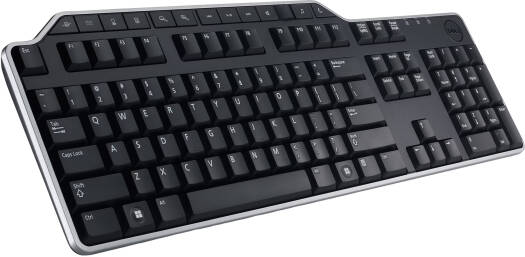 Dell KB522 Wired Business Multimedia Keyboard, 104 Keys, Plunger Keys Type, 7 Hot Keys, Tilt Adjustment, Multimedia Keys, QWERTY Layout, Spill-Resistant, Quiet, 2x USB 2.0 Interface, Black | KB522 - Image 2
