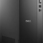 Dell Tower ECT1250 Desktop Computer, Intel Core i3-14100 Processor, 8GB RAM, 512GB SSD, Intel UHD Graphics 730, No OS, Black