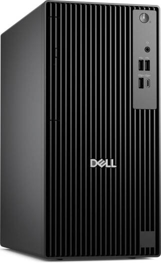 Dell Pro Tower QCT1250 Desktop Computer, Intel Core i3-14100, 8GB RAM, 512GB SSD, Intel UHD Graphics 730, Dell Wired English K/B & Mouse, NO OS, Black - Image 2