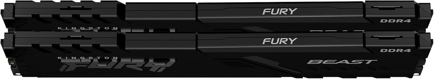 Kingston FURY Beast 32 GB (2 x 16 GB) 3200 MHz DDR4 CL16 Desktop Memory Kit of 2 KF432C16BBK2/32 - Image 2