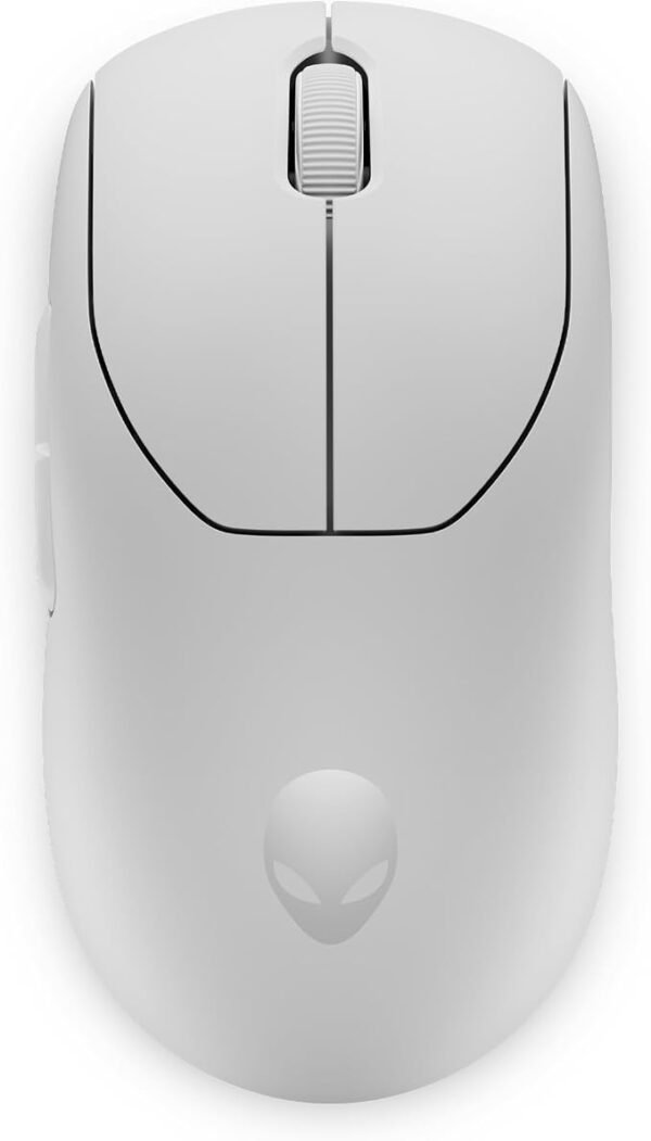 Alienware Pro Wireless Gaming Mouse - 2.4GHz Gaming Wireless/USB Wired Connectivity, Adjustable DPI, Optical Sensor Technology, 6 Programmable Buttons, 650 IPS Sensor Max Speed - Lunar Light