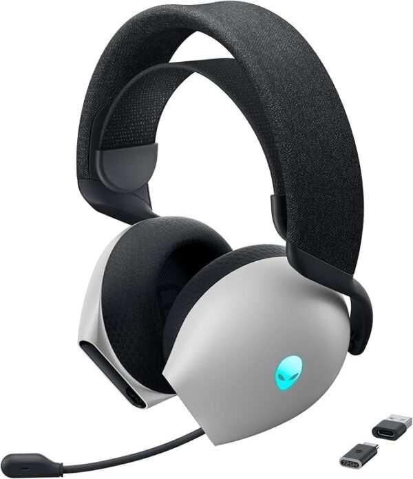 Alienware Dell Tri-Mode Wireless Gaming Headset AW725H - Lunar Light