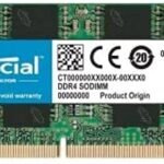 Crucial Basics 16GB DDR4 3200MT/s CL22 SODIMM 260-pin 1.2V Laptop Memory