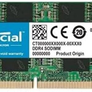 Crucial Basics 16GB DDR4 3200MT/s CL22 SODIMM 260-pin 1.2V Laptop Memory