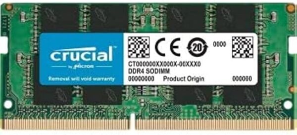 crucial - 32GB Single DDR4 3200 MT/s CL22 Sodimm 260-Pin Memory - CT32G4SFD832A