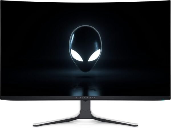 DELL Alienware 32" 4K QD-OLED Curved Gaming Monitor, 4K UHD 3840x2160 @ 240Hz, 0.03ms G-to-G, AdaptiveSync & NVIDIA G-Sync, 1Bn Colors, DCI-P3 99% Dolby Vision, DP 1.4 / HDMI 2.1, USB-C | AW3225QF
