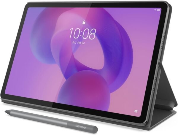 Lenovo Idea Tab (UAE Version), 11" 2.5K IPS Touchscreen, MediaTek Dimensity 6300, 4GB RAM, 128GB, Luna Grey, with Tab Pen and Folio Case [ZAFR1012AE]