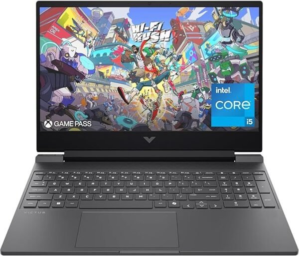 HP Victus 15-fa2013dx Gaming Laptop, 15.6" FHD 144Hz Display, Intel Core i5-13420H, 8GB RAM, 512GB SSD, GeForce RTX 3050 6GB GPU, English Keyboard, Windows 11 Home, Mica Silver | B95WHUA#ABA